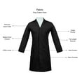 thumbnail image 4 of Panda Uniform by HeedFit Unisex 40" Medical Lab Coat – L Black, 4 of 4