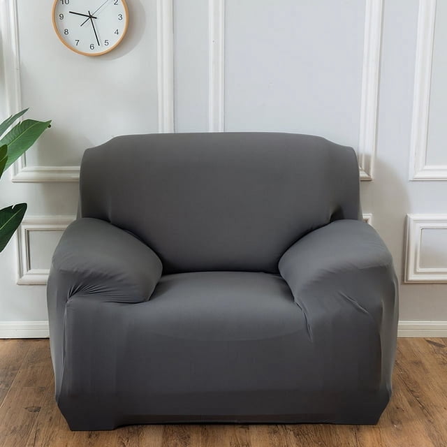 DEKAXID - Funda de sofá lisa de licra elástica para sala de estar, seccional, de esquina, protector de muebles, 1 unidad