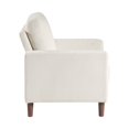 thumbnail image 6 of Xukmct Upholstered Accent Chair with Wood Frame, Corduroy Armchair for Office, Living Room, Beige, 6 of 9