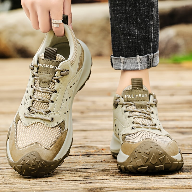 New Mesh Outdoor Hiking Shoes, Wear-Resistant Trekking Casual Shoes, Sports Anti-Slip Breathable Footwear