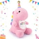 thumbnail image 1 of Animal de peluche con buen comienzo, dinosaurio rosa de feliz cumpleaños, 1 of 7