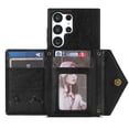 thumbnail image 2 of Allytech Wallet Case for Samsung Galaxy S24 Ultra with Card Holder, Crossbody Case Wallet with Zipper Pocket, Shoulder Strap, PU Leather Kickstand Shockproof Case for Women - Black, 2 of 13