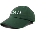 thumbnail image 2 of DALIX Men's Embroidered Dad Hat Soft Cotton Baseball Cap in Dark Green, 2 of 12