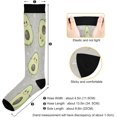 thumbnail image 3 of FREEAMG Avocado Compression Socks for Women Men, Circulation Knee High Stockings for Running Cycling Medical, 1Pair, 3 of 7