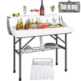 thumbnail image 6 of DEXTRUS Polyethylene Double-Deck Collapsible Ice Table with Removable Skirt and Drain, 6 of 6