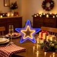 thumbnail image 4 of Cififendec Christmas Neon Sign Light, 22.8"×21.8", Usb Powered Dual Use Hanging Tabletop Neon Lamp with Festive Motifs for Window Mantel Holiday Lighting, 4 of 6