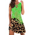 thumbnail image 1 of Gibobby Vestidos Casuales para Mujer Vestido casual sin mangas con estampado de leopardo para mujer Verano(Verde,G), 1 of 4