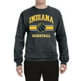 thumbnail image 2 of Wild Bobby City of Indiana IND Basketball Fantasy Fan Sports Unisex Crewneck Sweatshirt, Heather Black, 3X-Large, 2 of 5