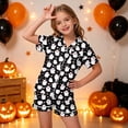 thumbnail image 2 of 12-13 Years Teen Halloween Sports Two Piece Cape And Pants Set Halloween Pajamas Girls Pajamas, 2 of 5