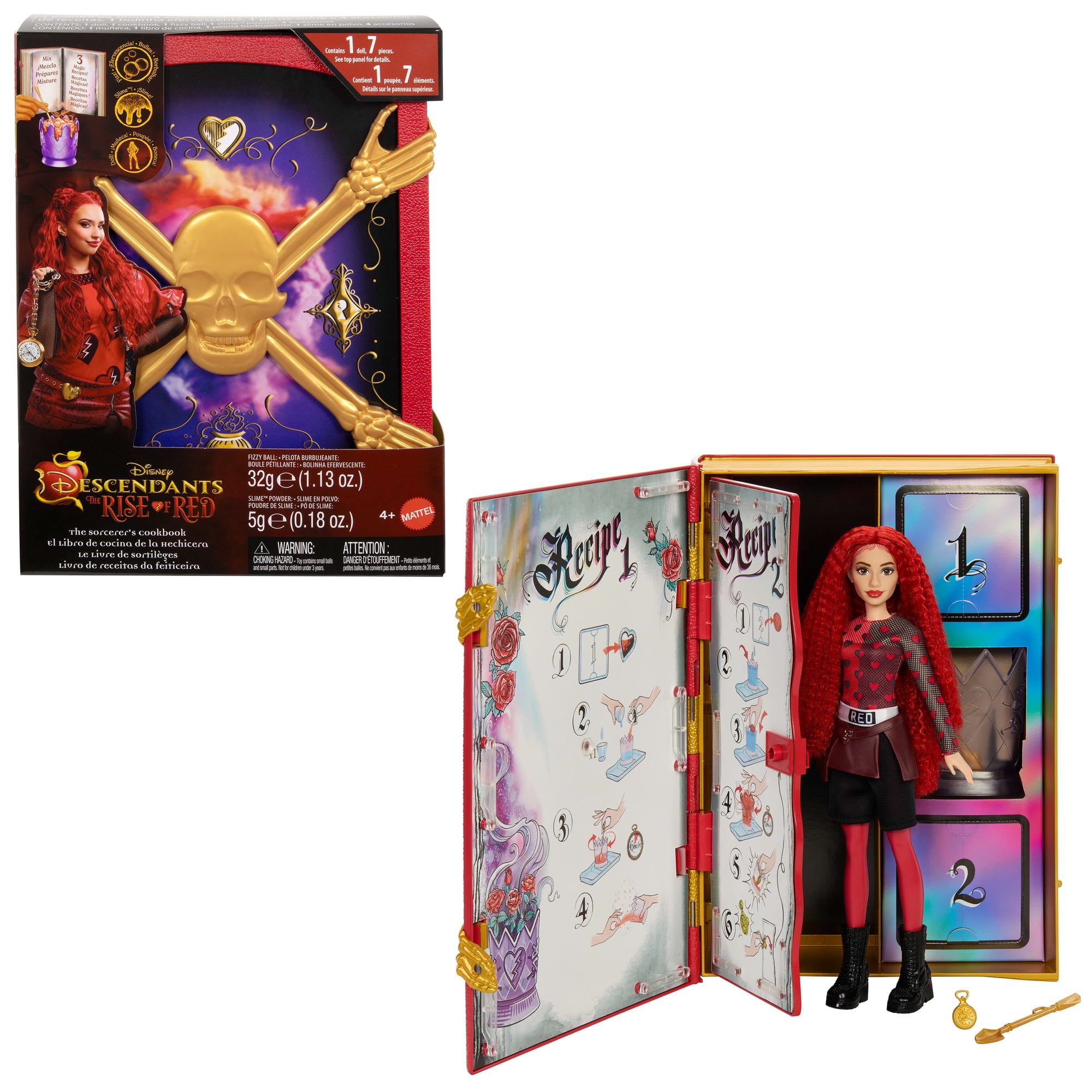 Disney Descendants: The Rise of Red - The Sorcerer’s Cookbook with Fizz, Slime & Doll Reveal Surprises