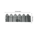 thumbnail image 3 of Avdolw Plastic Garden Fence Edging - Decorative Picket Fence for Lawns and Flowerbeds, Durable Modular Design for Outdoor Spaces, Easy Installation and Maintenance,Gray, 3 of 5
