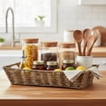 thumbnail image 4 of Premium Handmade 13" Seagrass Rectangular Tray Basket – Rustic Boho Organizer for Kitchen Countertop, Bathroom, Coffee Table & Entryway Catchall for Keys, Remotes & Decor by The Lucky Clover Trading, 4 of 9