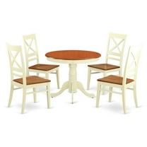 East West Furniture 5  Pc  Table  set  for  4-Kitchen  dinette  Table  and  4  Kitchen  Chairs