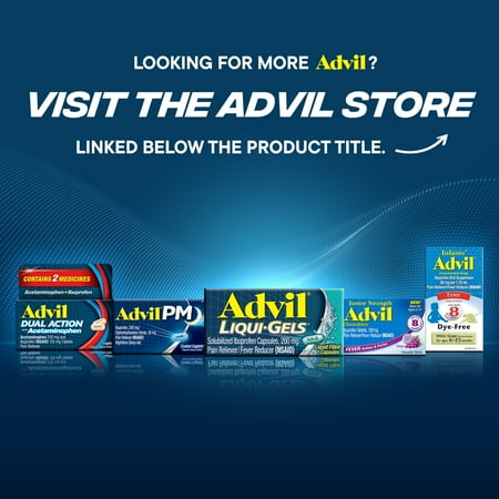 Advil Pain and Headache Reliever Ibuprofen, 200 Mg Coated Tablets, 10 Count