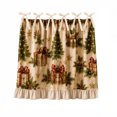 thumbnail image 2 of Christmas Oven Skirt,Vintage Plaid Door Cover Curtain for Kitchen Decor, 2 of 3