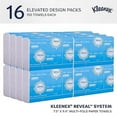 thumbnail image 2 of Kleenex® Reveal™ Multifold Paper Towels (46321), 2-Ply, for Kleenex® Reveal Countertop System Dispenser, 7.5" x 9.4" sheets, White, (150 Sheets/Pack, 16 Packs/Case, 2,400 Sheets/Case), 2 of 5