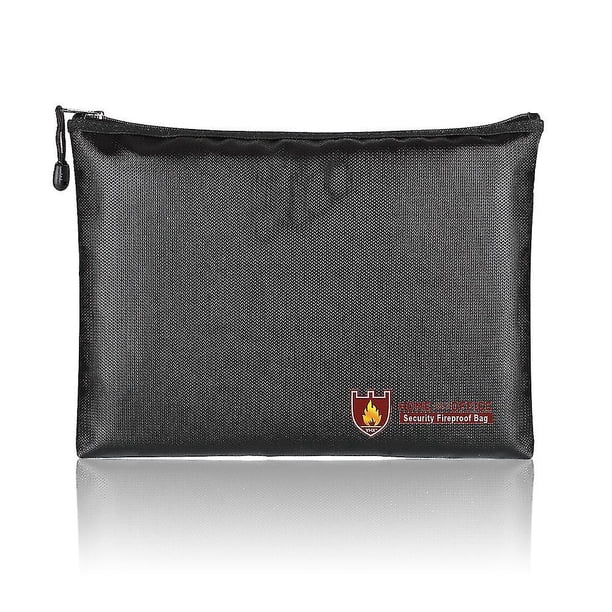 Bolsa para documentos ignífuga, hucha, impermeable, ignífuga, 27 x 17 cm