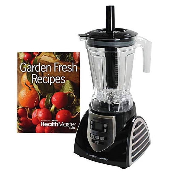 HealthMaster Elite Food Emulsifier, Fruit and Vegetable Blender by Montel Williams-Black & Stainless Steel