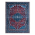 thumbnail image 2 of Unique Loom Mangata Collection Area Rug - Molly (7' 10" x 10' Rectangle Red and Blue/Ivory), 2 of 6
