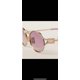 thumbnail image 1 of Sunglasses Miu Miu MU 52YS oval metallic gold pink purple gradient, 1 of 5