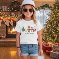 thumbnail image 2 of HCNTES Merry Christmas Shirt Toddler Girls T-Shirts Short Sleeve Funny Xmas Graphic Shirt for Girls Tee Holiday Casual Family Party Matching Tops, 2 of 4