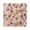 Gold, variant on 7.78in Square Artistic Wall Clock Dual-Purpose Tabletop & Hanging Decor Silent Non-Ticking Clocks for Home Office snowflake Racket Pattern