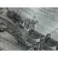 thumbnail image 4 of Ambesonne Antique Quilted Bedspread Set 3 Pcs, History of France Elba, Queen Size, Black Grey, 4 of 5