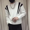 thumbnail image 2 of Sudadera con capucha y cuello redondo blanca sin capucha para hombre, ropa masculina de cuello redondo negra, camiseta estética de lujo vintage de los años 90, 2 of 4