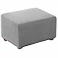 thumbnail image 3 of Flamingo P 1 Piece Stretch Ottoman Cover Folding Storage Stool Furniture Protector Soft Rectangle Slipcover with Elastic Bottom Ottoman Cover Extra Large (Large, Dove), 3 of 4