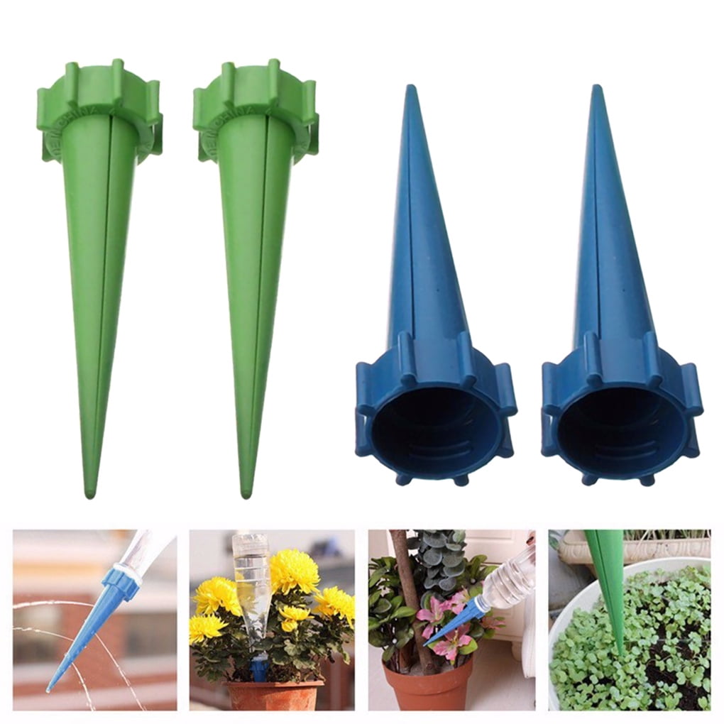 4pcs SelfWatering Spike Automatic Cone Waterer Irrigation Plant Tip Garden Water Stake Device