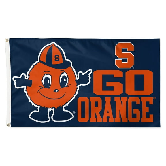 WinCraft Syracuse Orange 3' x 5' Single-Sided Deluxe Mascot Flag
