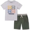 thumbnail image 1 of Timberland Tree Logo Short Set Olive 4T, 1 of 1