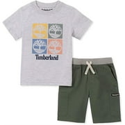 Timberland Tree Logo Short Set Olive 3T