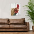 thumbnail image 4 of XUFX Rooster Kitchen Decor Wall art - Abstract Farmhouse Chicken Canvas Painting Picture Prints Artwork for Home Kitchen Decor Unframed 16x24inch, 4 of 5
