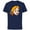 Navy, variant on Disney Peter Pan Wendy Darling Big Face Costume - Short Sleeve Cotton T-Shirt for Adults - Customized-Black