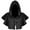 Black, variant on Runquan Halloween Cosplay Death Cape for Women Men Unisex Coffee