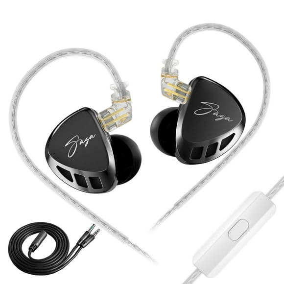 Auriculares para juegos KZ Saga con controlador dinámico magnético interno con cable