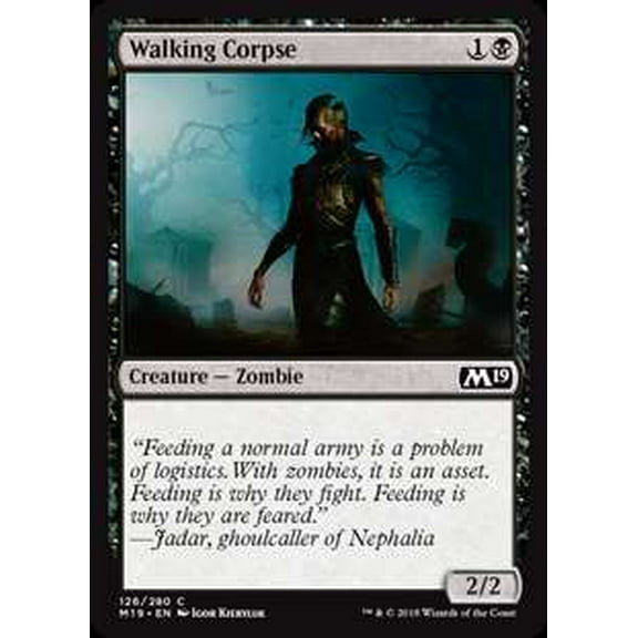 MtG Core Set 2019 Walking Corpse #126