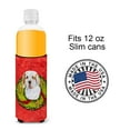 thumbnail image 4 of Clumber Spaniel Cristmas Wreath Ultra Hugger for slim cans, 4 of 6