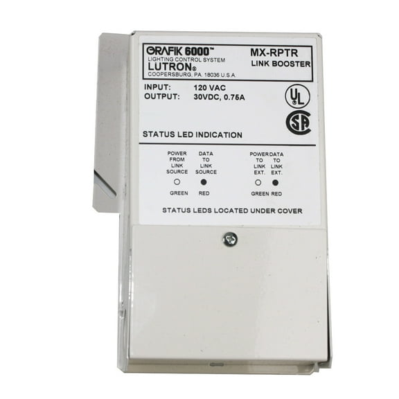 Lutron Mx-Rptr 120Vac 30Vdc 0.75A Grafik Lighting Control System Link Booster