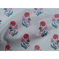thumbnail image 4 of oneOone Cotton Poplin Fabric Leaves & Floral Block Printed Craft Fabric BTY 42 Inch Wide, 4 of 4