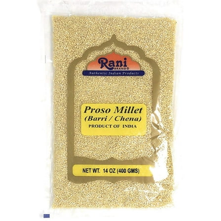 Rani Proso Millet (Panicum Millaceum) Whole Ancient Grain Seeds 14oz (400g) ~ All Natural | Gluten Friendly | NON-GMO | Vegan | Indian Origin | Barri / Chena / Variga / Baragu