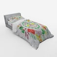 thumbnail image 3 of Ambesonne Fitness Bedding Set 4 Pcs, Veggies Exercise and Water, Queen, Multicolor, 3 of 3