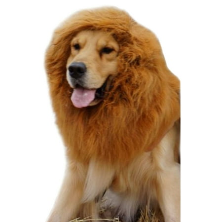Lion Wig for Large Dogs for Party/Festivals Costume Dress up, L