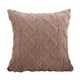 thumbnail image 2 of Funda De Almohada De Felpa Funda de almohada peluda color marrón café,cojín de terciopelo suave para sofá,ideal para sala de estar,oficina o como soporte lumbar (1 pieza). Rkxzt, 2 of 9
