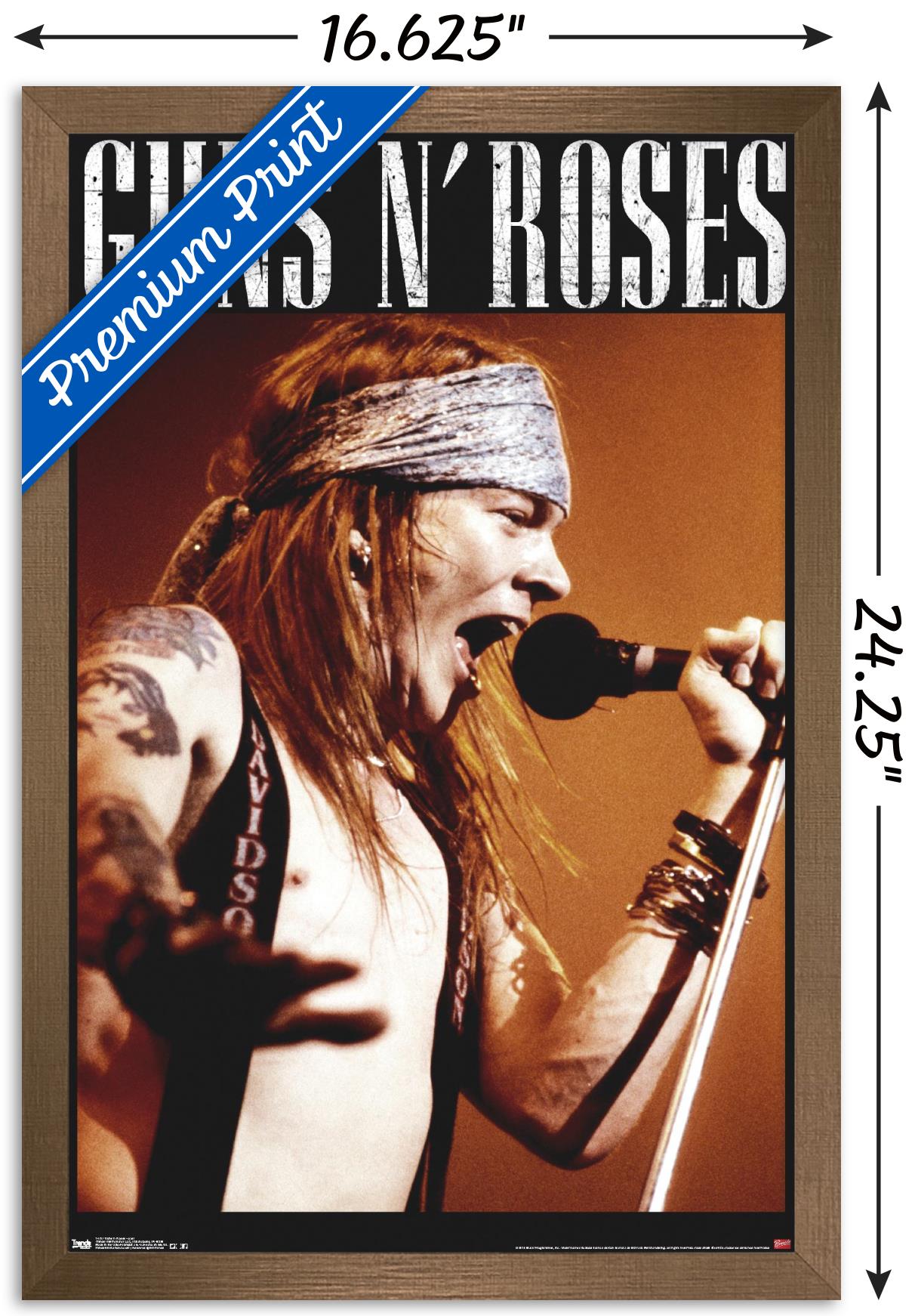 Guns N' Roses - Axel Wall Poster, 14.725" x 22.375", Framed