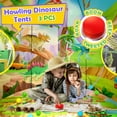 thumbnail image 2 of Tienda de campaña PigPigPen Dinosaur con piscina de bolas y túnel de rastreo para niños, 2 of 7