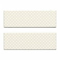 thumbnail image 2 of Pastel Bench Cushion Set of 2, Vintage Inspired Love Pattern with Continuous Delicate Symmetrical Hearts, Standard Size Foam Pad and Decorative Cover, Champagne and White, by Ambesonne, 2 of 4