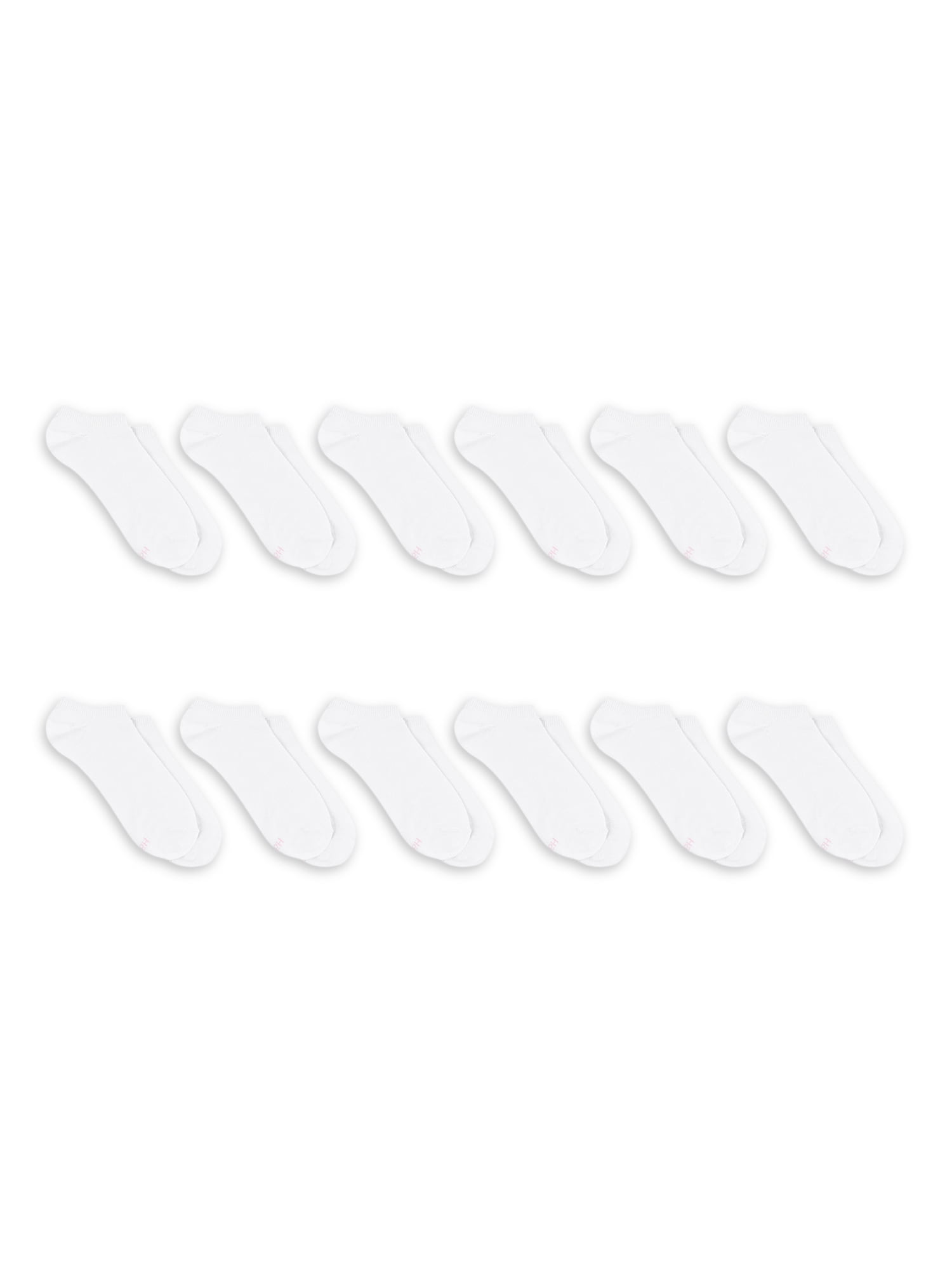 Hanes Women's Lightweight No Show Socks, 12-Pack, Sizes 8-12