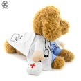 thumbnail image 3 of Luxtrada Pet Dog Cat Doctor Costume Pet Halloween Christmas Cosplay Funny Apperal for Small Dog Cat Puppy, 3 of 8